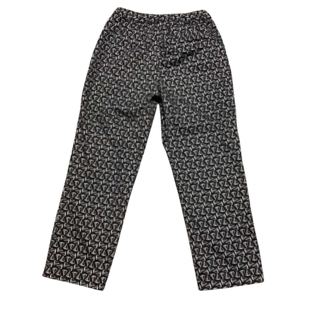Liz Claiborne Liz Sport Navy Blue & White Sailboat Cropped Pants Size 6 - Picture 2 of 11